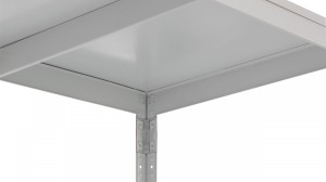 Regał półkowy wciskany RMW7-2 z siedmioma półkami metalowymi 80 kg