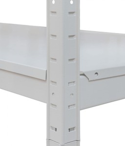 Regał półkowy wciskany RMW7-2 z siedmioma półkami metalowymi 80 kg