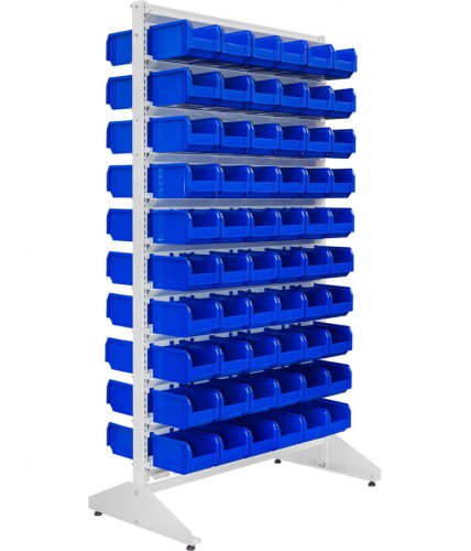 Regał z pojemnikami RPD1500 dwustronny