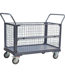 Wózek platformowy z siatką WPS2U-4R