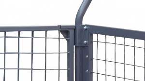 Wózek platformowy z siatką WPS2U-4R