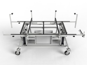 Stół stelaż do montażu, prefabrykacji MAŁYCH szaf i płyt elektrycznych i sterowniczych Pochył 60°