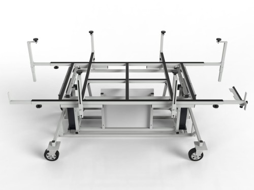 Stół stelaż do montażu, prefabrykacji MAŁYCH szaf i płyt elektrycznych i sterowniczych Pochył 60°