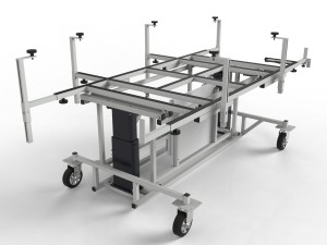 Stół stelaż z pochylanym blatem do prefabrykacji szaf i płyt automatyki Pochył 60°