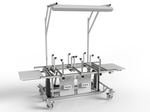 Stelaż stół do montażu, prefabrykacji szaf i płyt elektrycznych i sterowniczych Pochył 90°