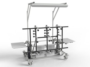 Stelaż stół do montażu, prefabrykacji szaf i płyt elektrycznych i sterowniczych Pochył 90°