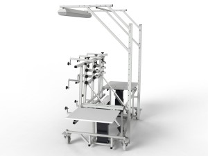 Stelaż stół do montażu, prefabrykacji szaf i płyt elektrycznych i sterowniczych Pochył 90°