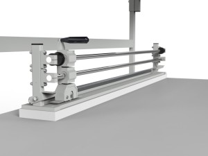 Stół do pakowania paczek SPR z półkami obcinarką i oświetleniem