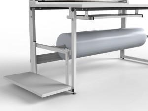Stół do pakowania SPR z półkami oświetleniem rolkami i akcesoriami PC