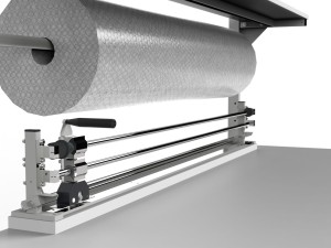 Stanowisko do pakowania SP z rolkami i półkami