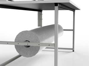 Stanowisko do pakowania SP z rolkami i półkami