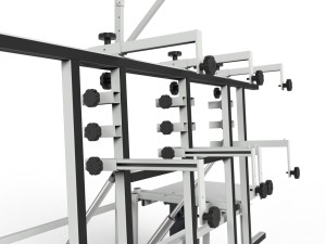 Stelaż stół do montażu, prefabrykacji szaf i płyt elektrycznych i sterowniczych Pochył 90°