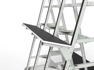 Stelaż do montażu szaf, płyt sterowniczych i automatyki