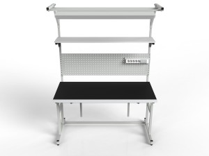 Stół montażowy regulowany z uchylnym blatem