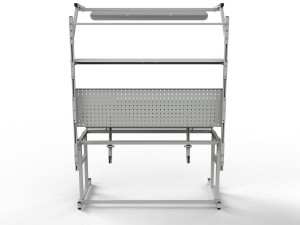 Stół montażowy regulowany z uchylnym blatem