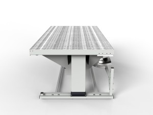 Duży stół szlifierski 2000 mm z elektryczną regulacją wysokości