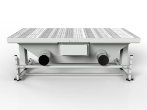 Duży stół szlifierski 2000 mm z elektryczną regulacją wysokości