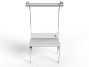 Antystatyczny stół monterski ESD z oświetleniem