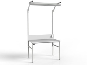 Antystatyczny stół monterski ESD z oświetleniem