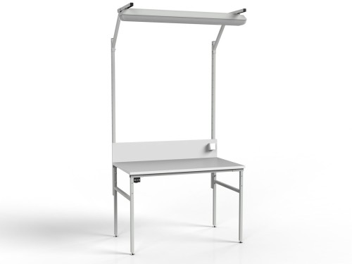 Antystatyczny stół monterski ESD z oświetleniem