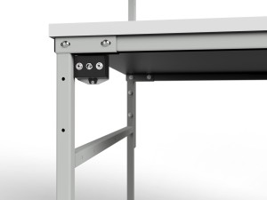 Stół ESD 1500x700 mm SMPK1C-0715-ESD z oświetleniem i szafką