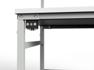 Stół ESD 1500x700 mm SMRPC-0715-ESD z półką i oświetleniem