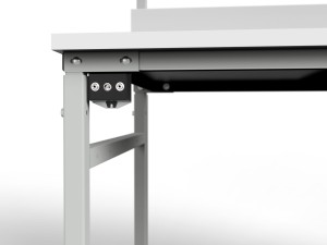 Regulowany stół montażowy ESD 1500x800 mm SMRPK2-0815-ESD