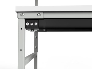 Stół ESD 1500x700 mm SMRPC-0715-ESD z dwiema półkami i oświetleniem