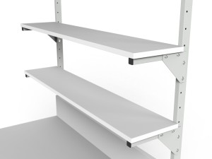 Stół ESD 1500x700 mm SMRPC-0715-ESD z dwiema półkami i oświetleniem