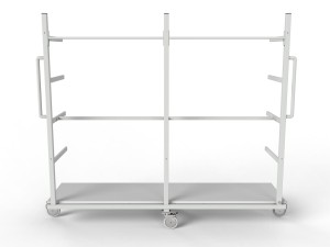 Duży wózek lakierniczy półkowy 5 półek