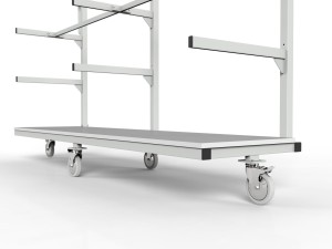 Duży wózek lakierniczy półkowy 5 półek