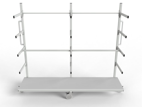 Duży wózek lakierniczy półkowy 5 półek