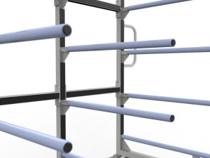 Wózek lakierniczy półkowy 5 półek 700mm