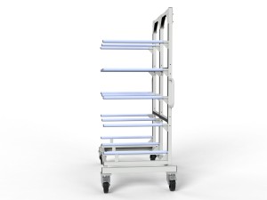 Wózek lakierniczy półkowy 5 półek 700mm