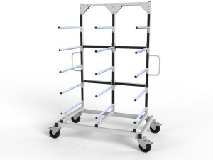 Wózek lakierniczy półkowy 5 półek 700mm