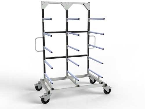 Wózek lakierniczy półkowy 5 półek 700mm