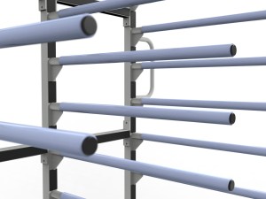 Wózek lakierniczy półkowy 9 półek 700mm