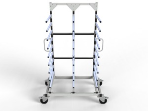 Wózek lakierniczy półkowy 9 półek 700mm