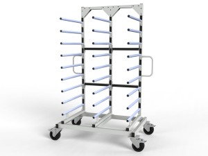 Wózek lakierniczy półkowy 9 półek 700mm