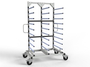 Wózek lakierniczy półkowy 9 półek 700mm