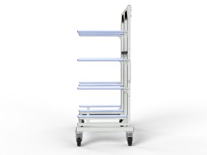 Wózek lakierniczy suszarniczy regałowy 4 półki 700mm