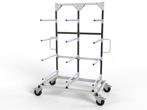Wózek lakierniczy suszarniczy regałowy 4 półki 700mm