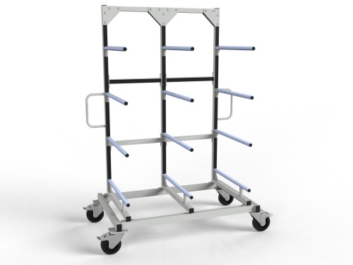 Wózek lakierniczy suszarniczy regałowy 4 półki 700mm