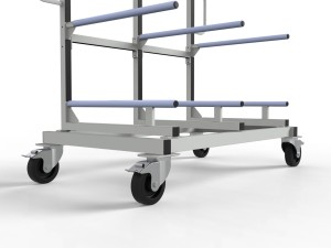 Wózek lakierniczy suszarniczy regałowy 4 półki 700mm