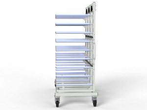 Wózek Lakierniczy, Suszarniczy Półkowy 9 półek 700mm