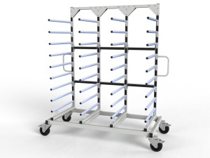 Wózek Lakierniczy, Suszarniczy Półkowy 9 półek 700mm