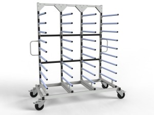 Wózek Lakierniczy, Suszarniczy Półkowy 9 półek 700mm