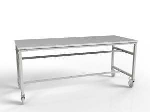 Stół roboczy na kołach regulowany