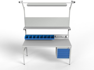 Stół montażowy z centralnym oświetleniem SMPK2C