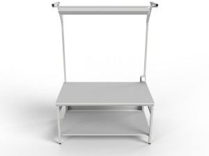 Stół roboczy z półką pod blatem